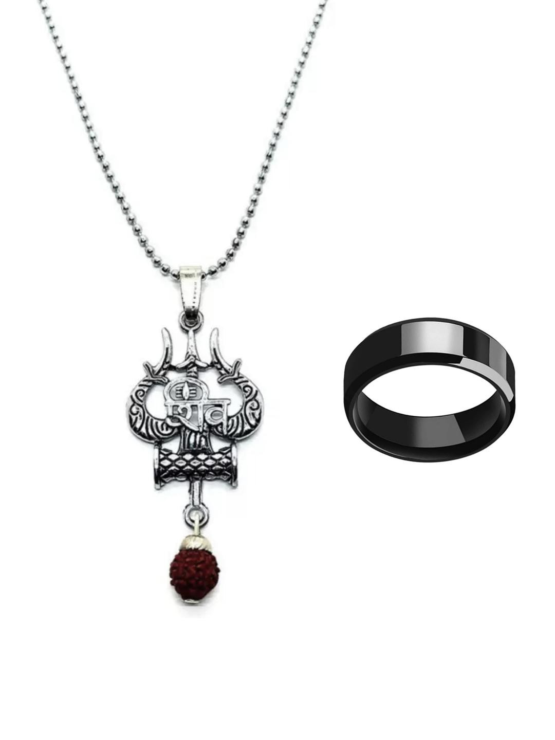 Dynamic Retail Global Men Stainless Steel Chain with Ring