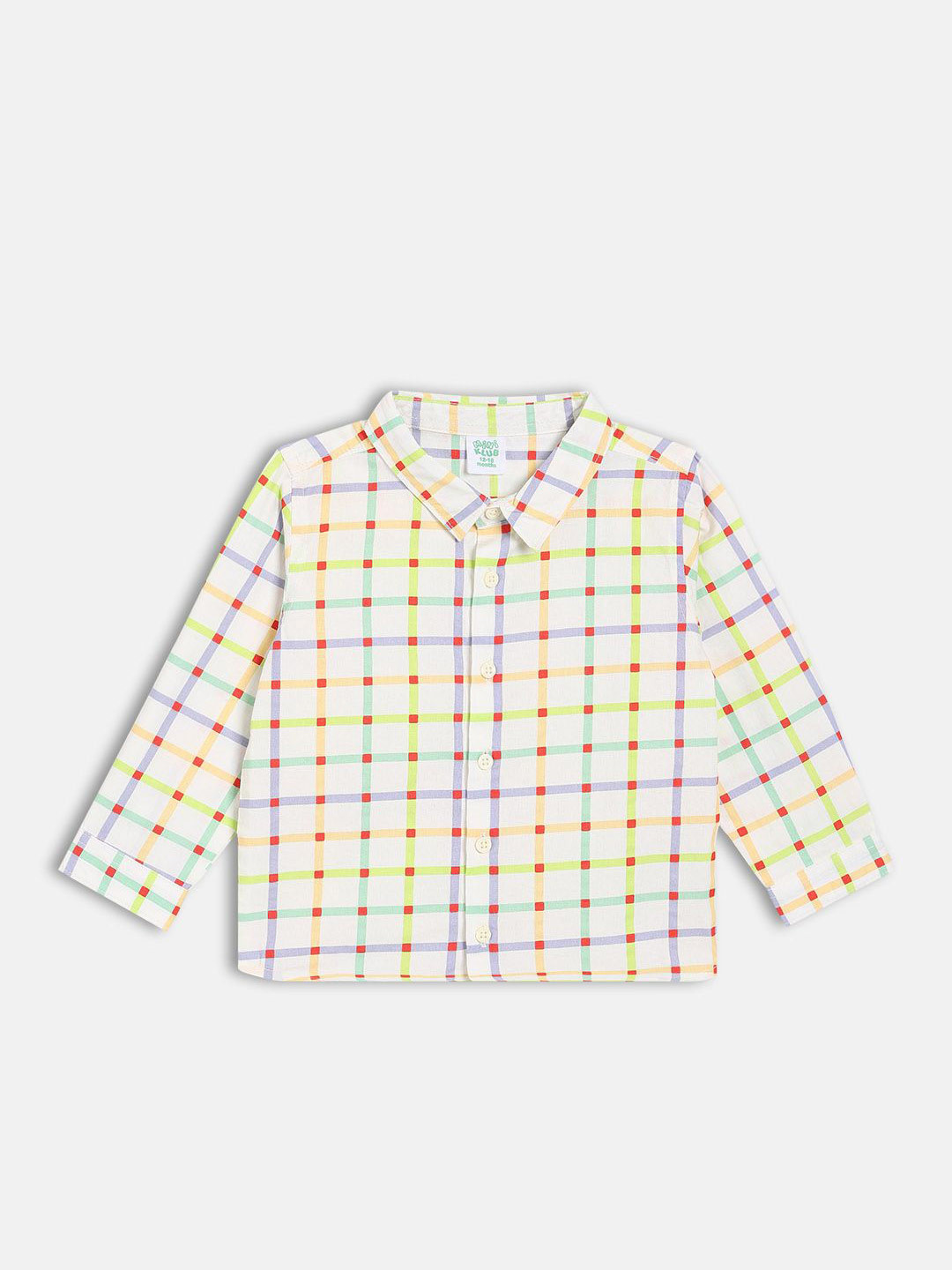 MINI KLUB Boys Gingham Checks Checked Casual Shirt