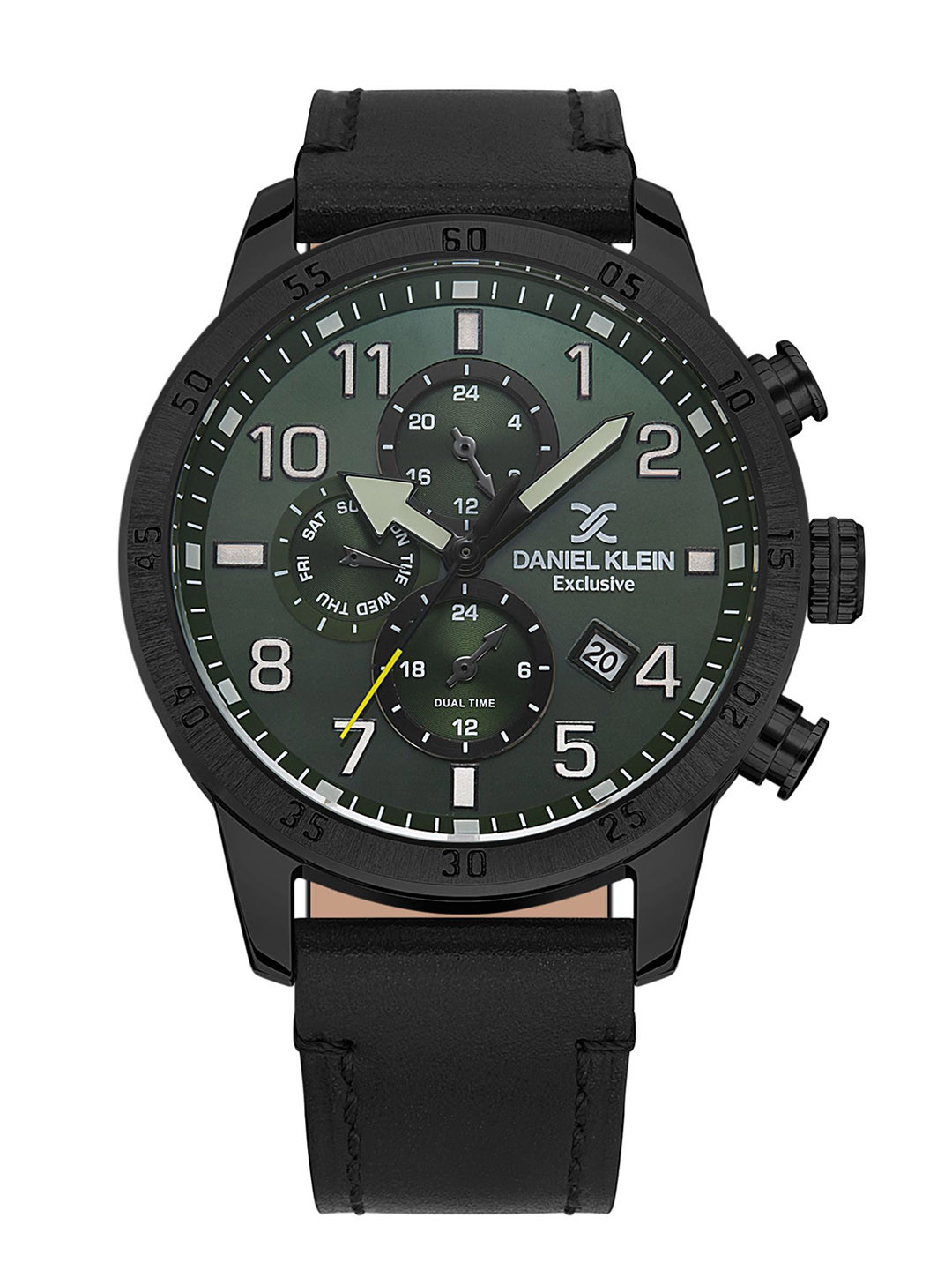 Daniel Klein Exclusive Men Leather Straps Chronograph Analogue Watch DKX.1.13539-5