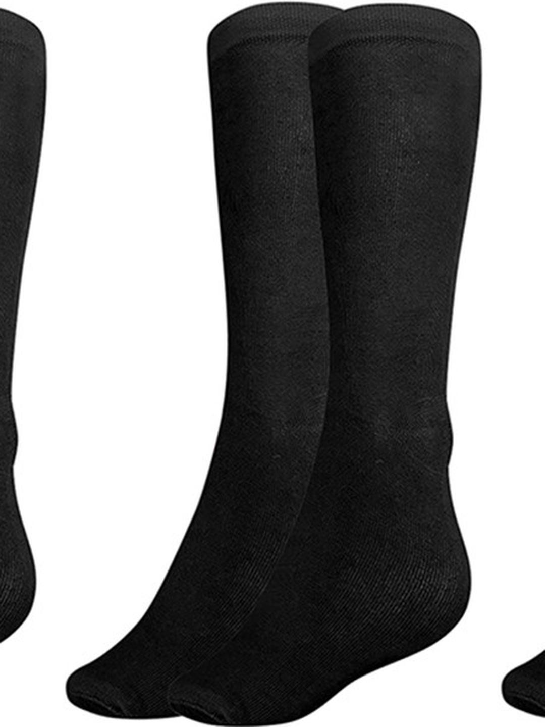 MUKHAKSH Kids Black Socks