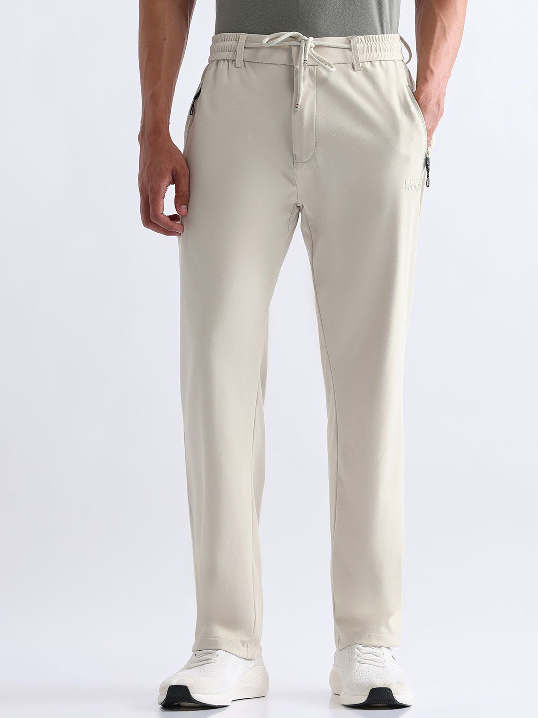 USPA Active Men Mid Rise Slim Fit Active Track Pants