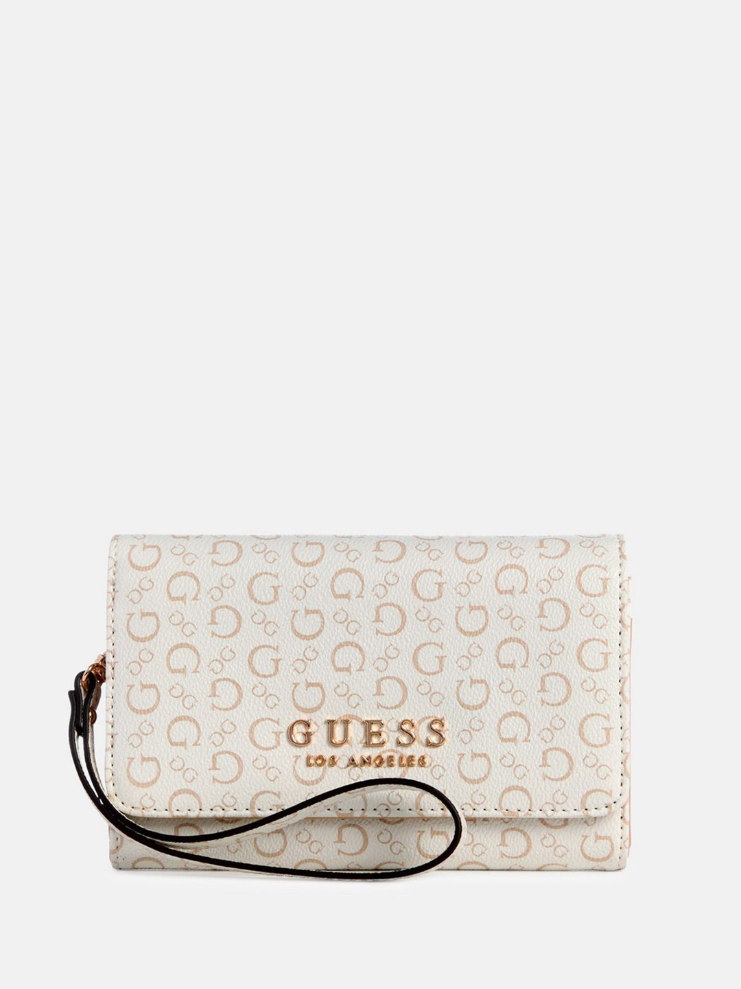 GUESS Women Typography Printed Card Holder Wallet