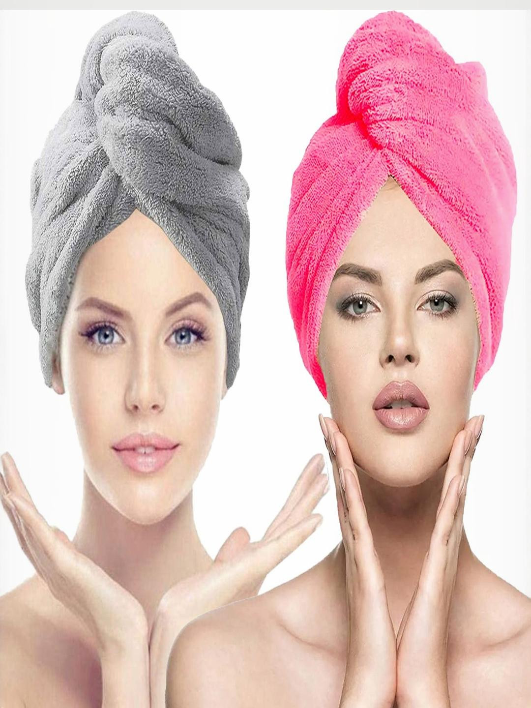 VYAKOM Pack of 2 Microfiber Hair Wrap Towel