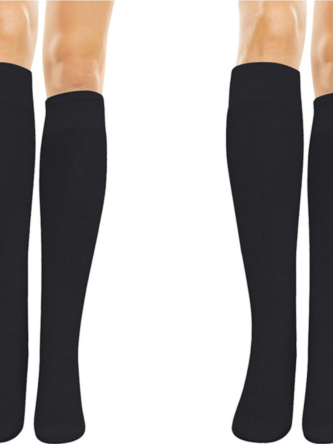 MUKHAKSH 2 pairs kids-Unisex Black Socks