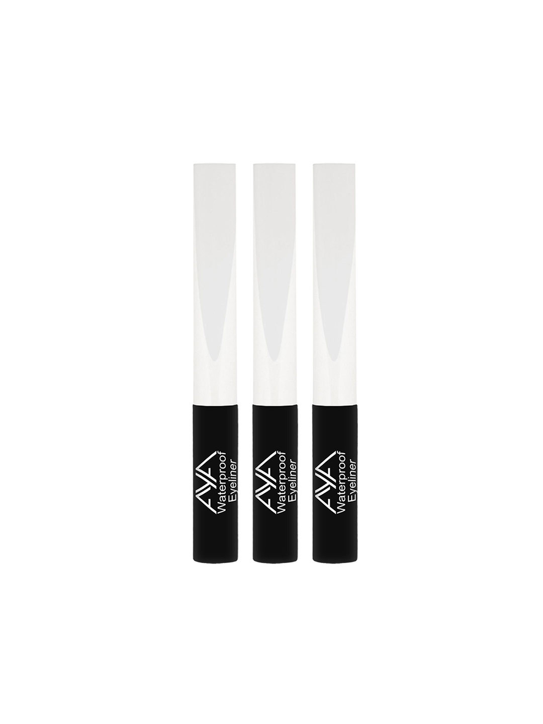 AYA Set Of 3 Long-Lasting Waterproof Pop Liquid Eyeliner - 5 ml Each - Kohl Black