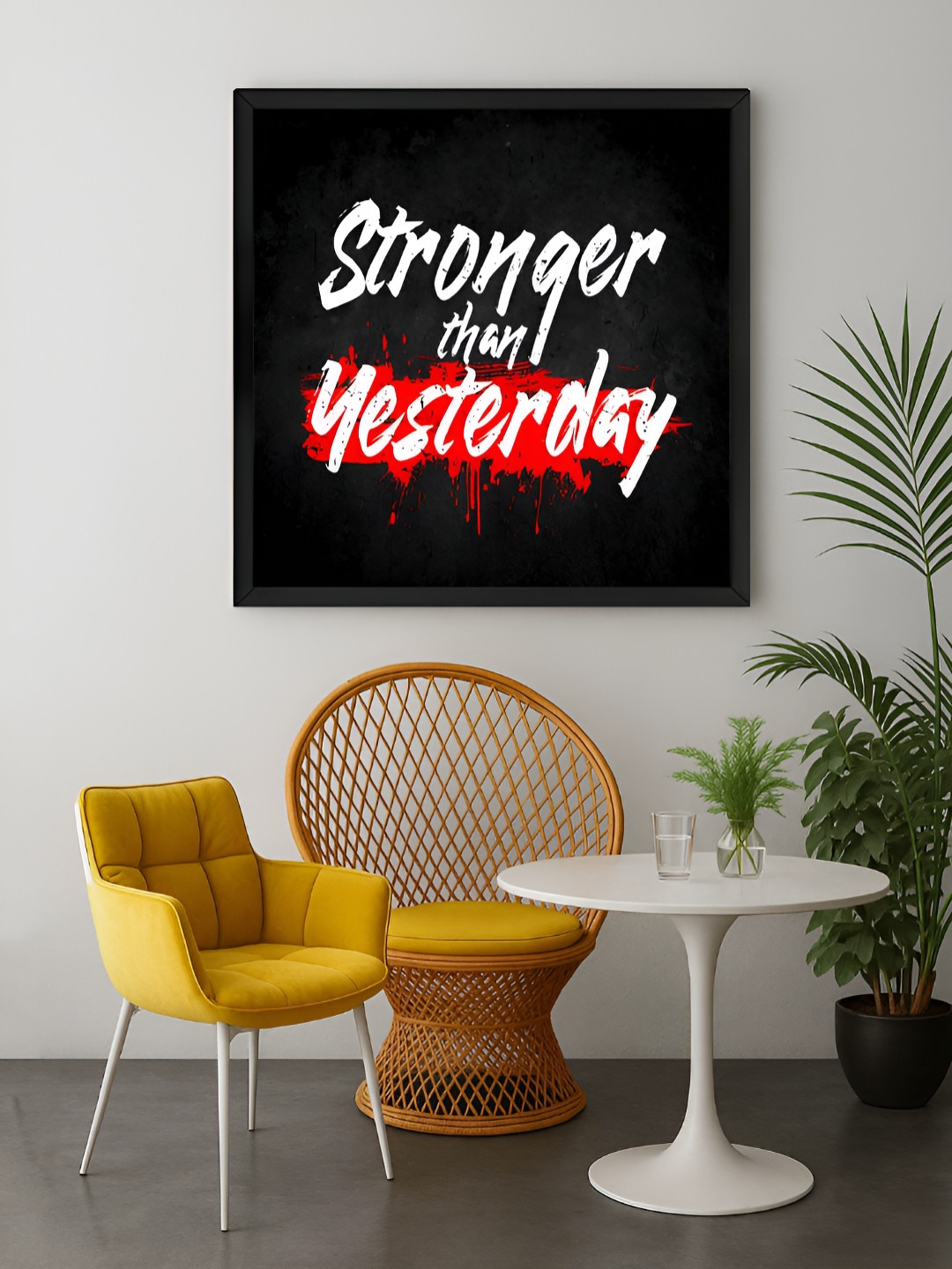 999Store Black & Red Motivational Canvas Wall Art