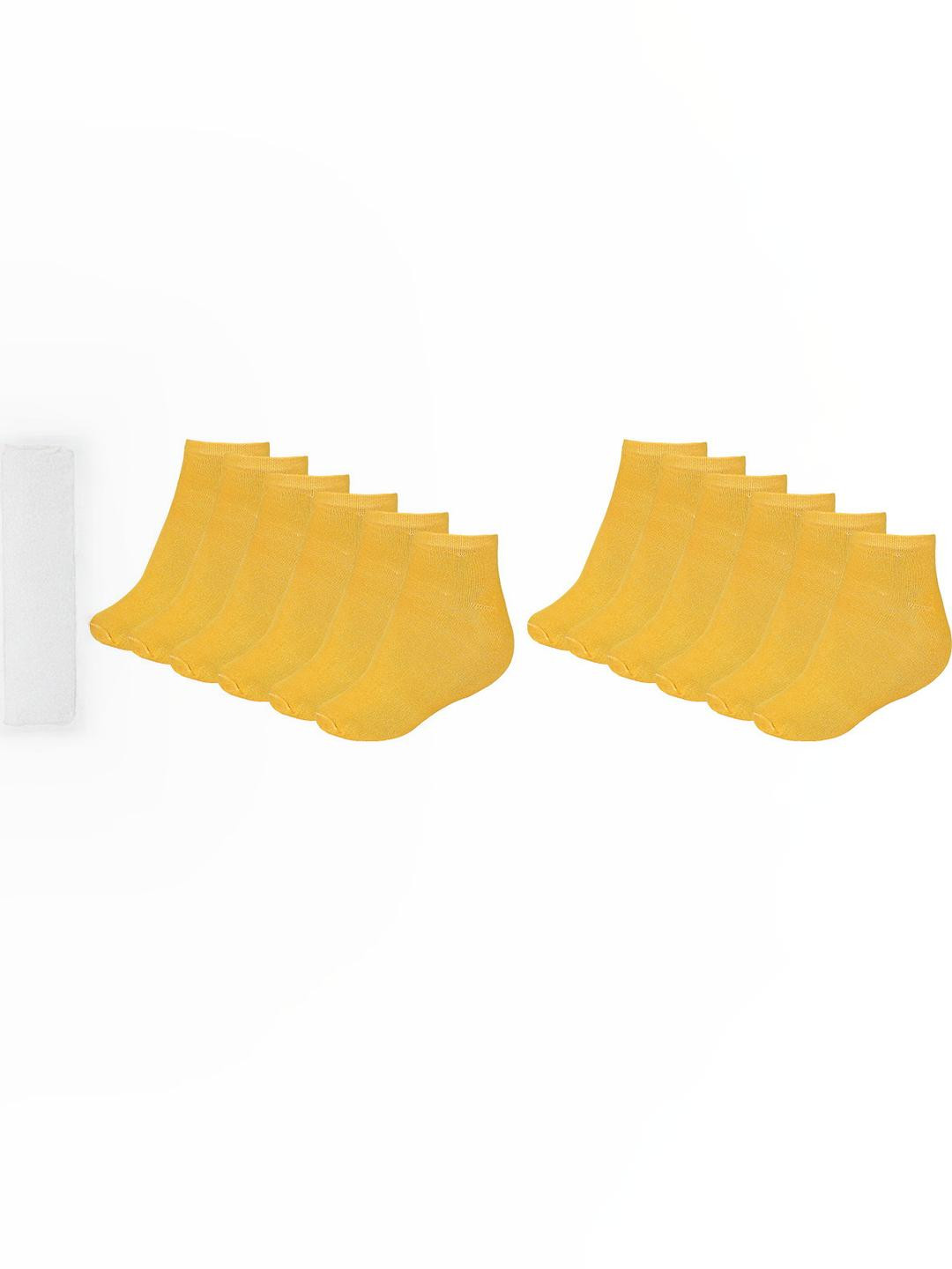 MUKHAKSH Unisex Yellow Socks