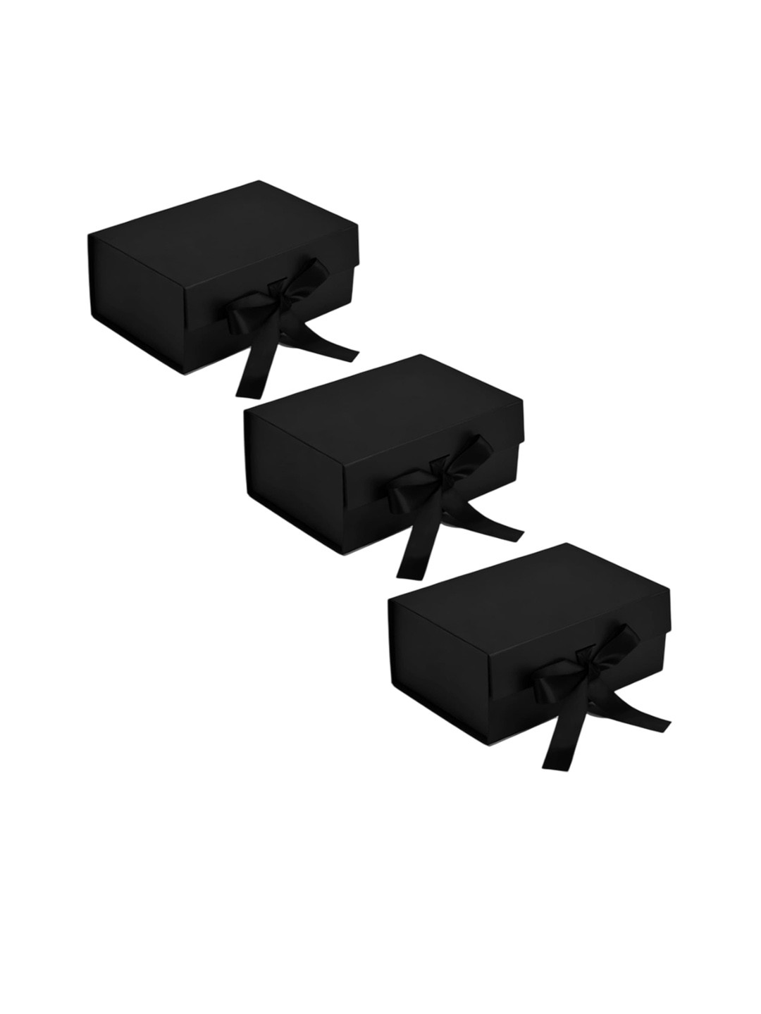 Special You Set Of 3 Black Storage Packaging Box