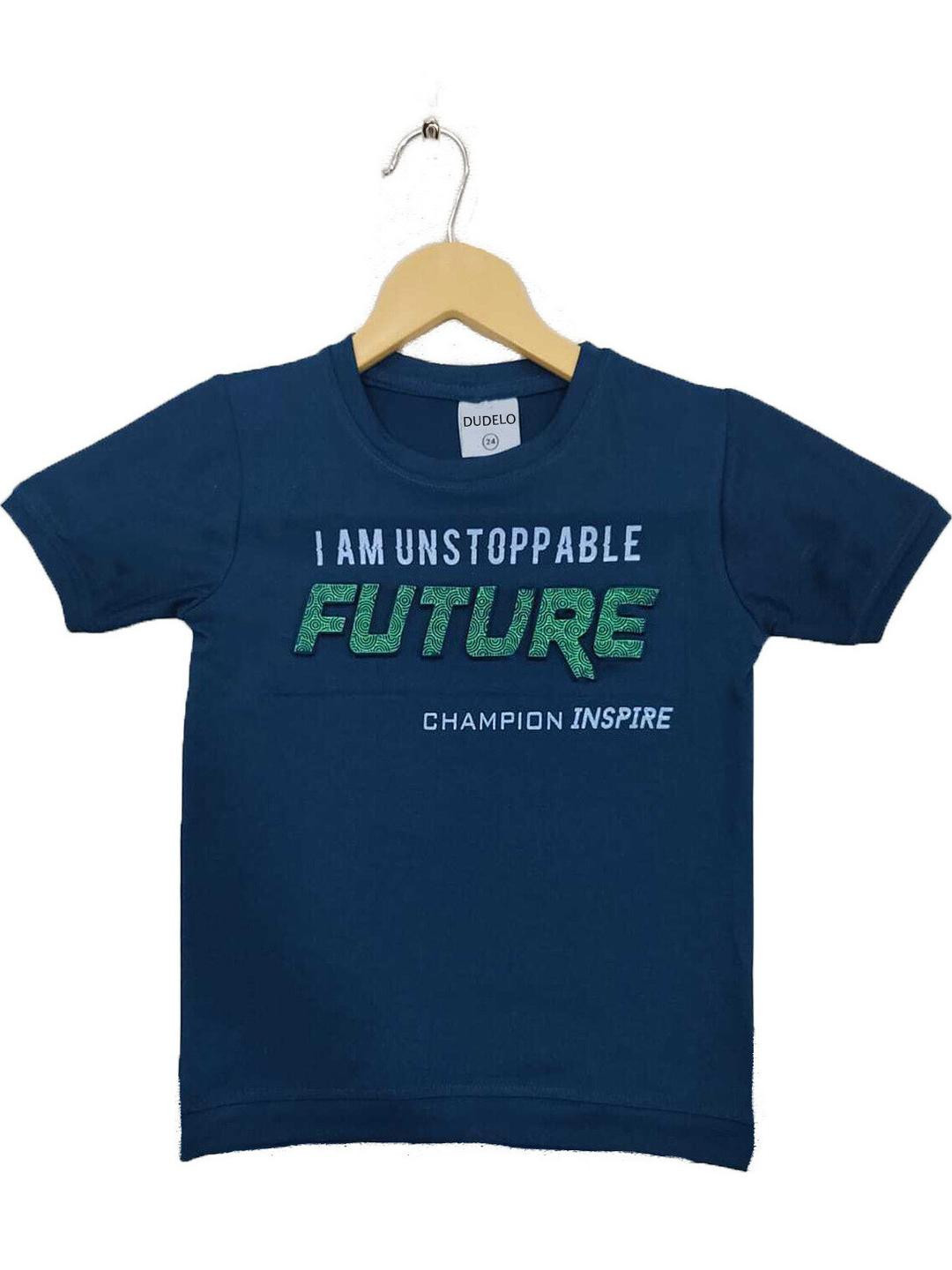 Little funky Unisex Blue Tshirts