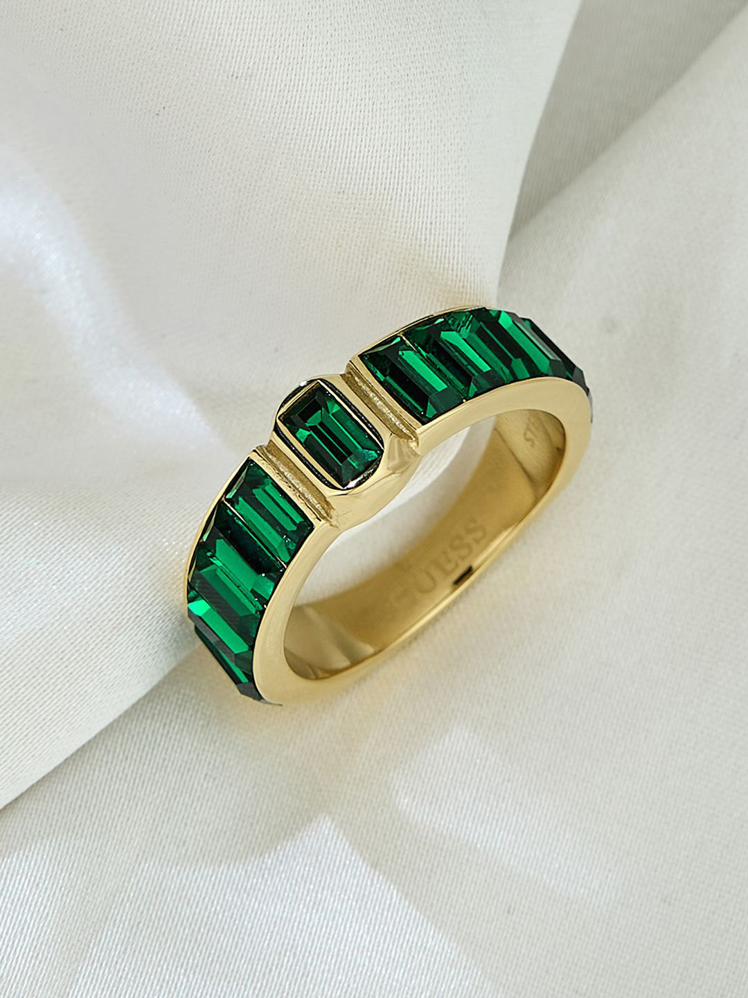 GUESS Women Gold-Plated Stainless Steel Ring