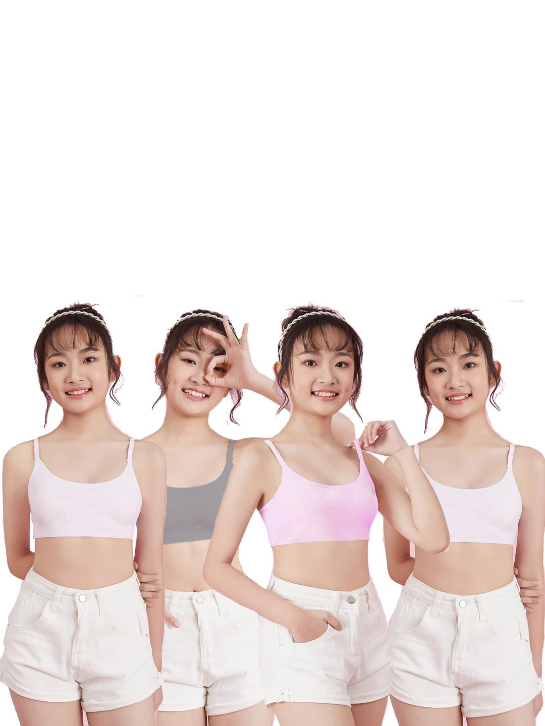 BRAAFEE 2 Pcs Full Coverage Sports Bra