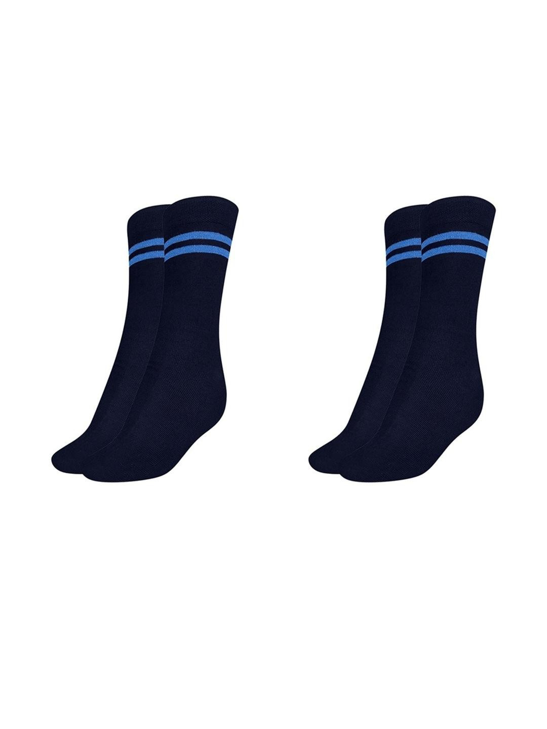 MUKHAKSH Boys Navy Blue Socks