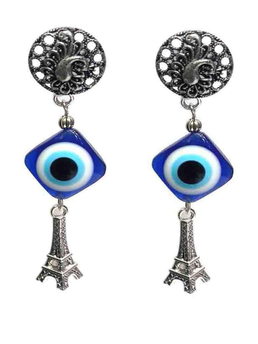 Gurjari Jewellers  Peacoke tops + EVILE EYE + EFIL Tower earing
