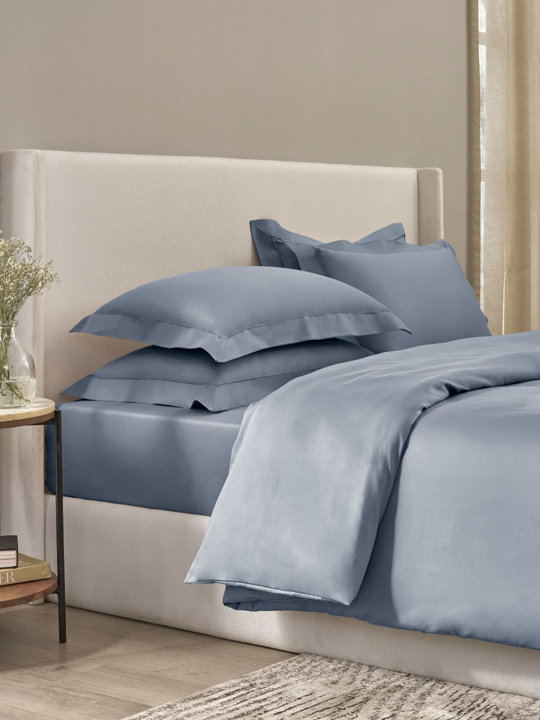SANSAAR A DDECOR BRAND LIVE CONSCIOUSLY Blue Heavy Winter Double XL King Bedding Set