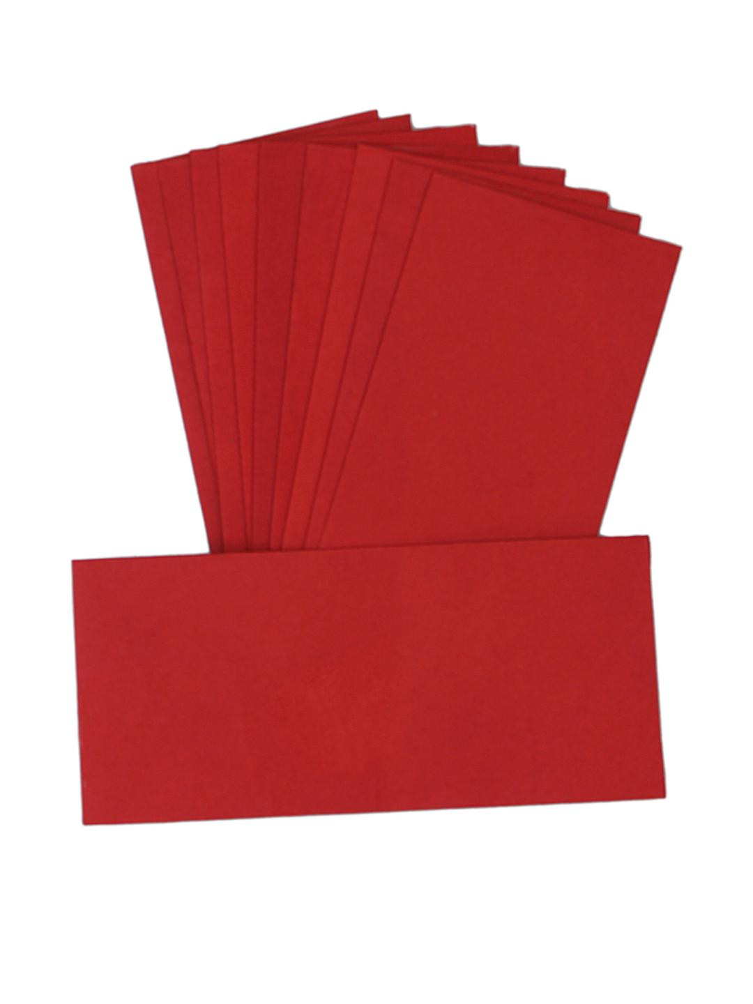 LIFAFEWALA Set of 10 Red Money Envelope