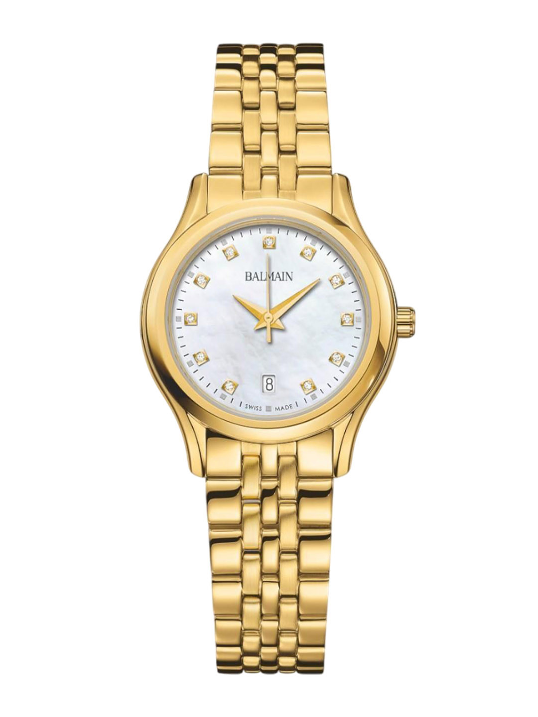 Balmain Women Stainless Steel Bracelet Straps Round Reset Time Analogue Watch B83403386