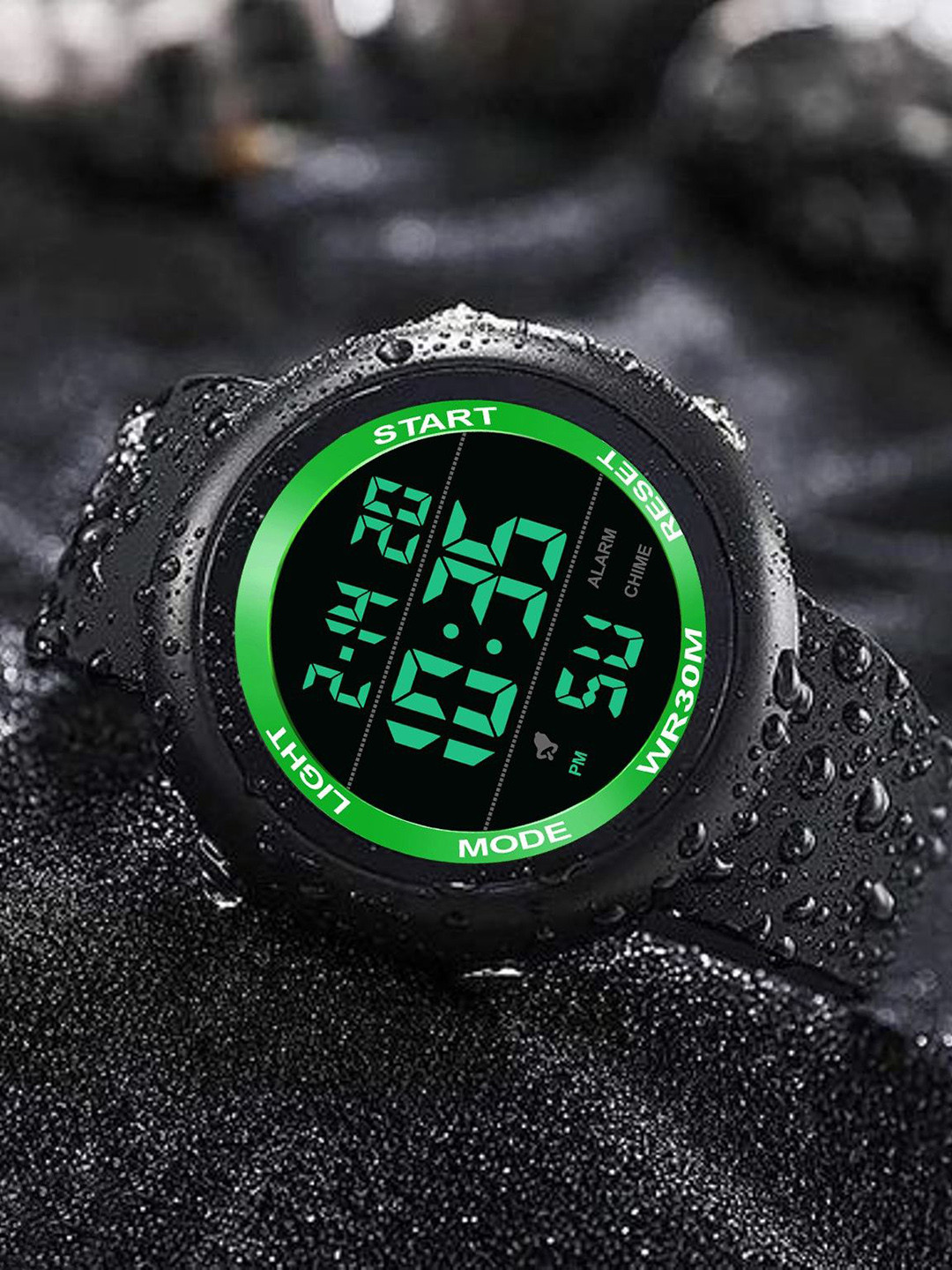 Abrexo Men Printed Dial & Straps Digital Watch Abx2029-Green