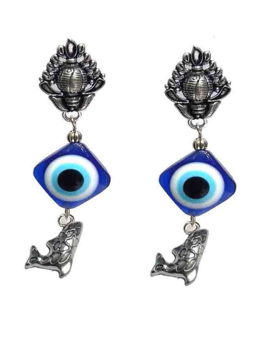 Gurjari Jewellers  Tops + Evil Eye + DOLPHIN Brass Drops & Danglers
