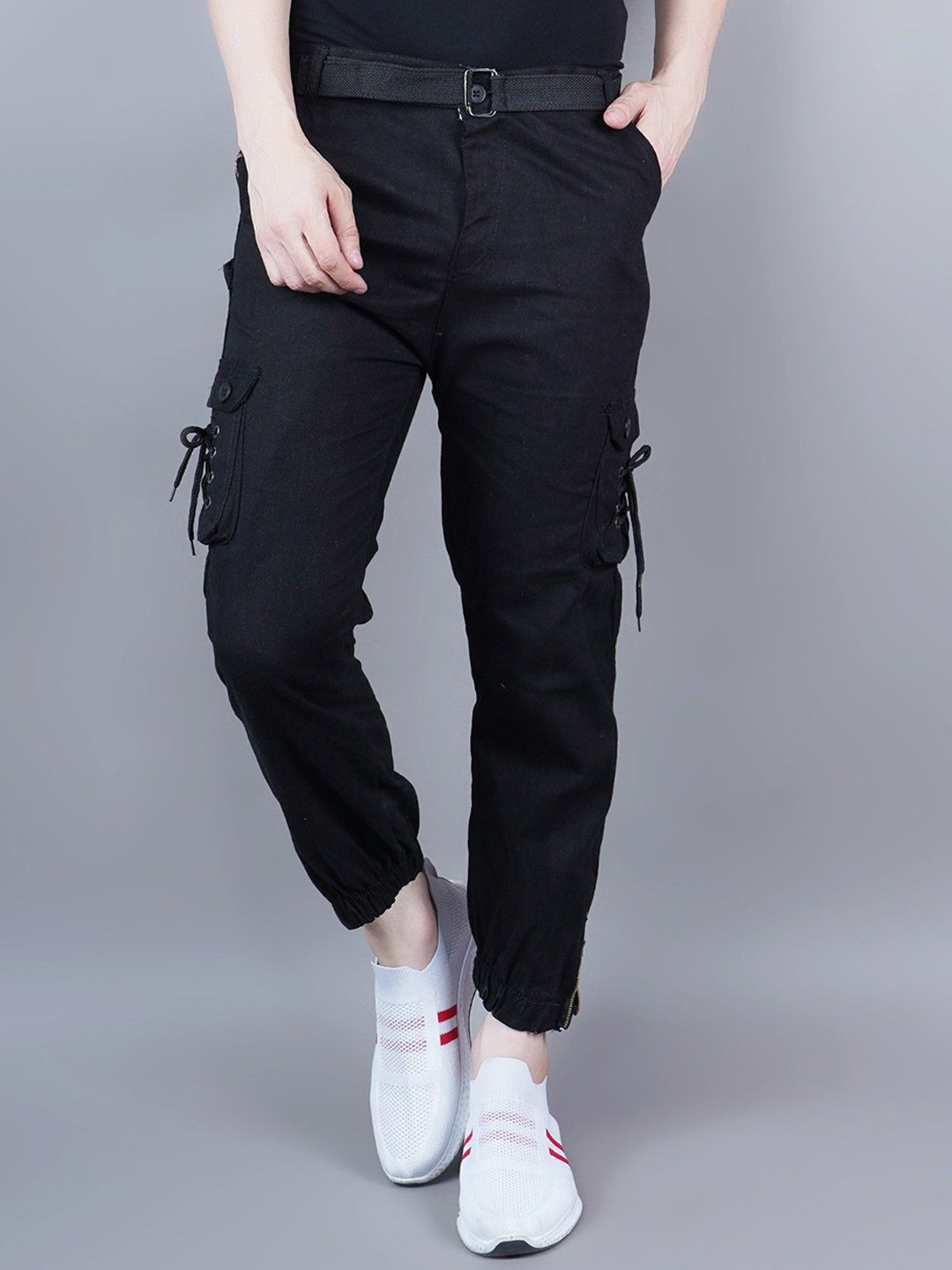 Moda Rapido Men cRegular Fit Mid-Rise Cotton Cargos Trousers