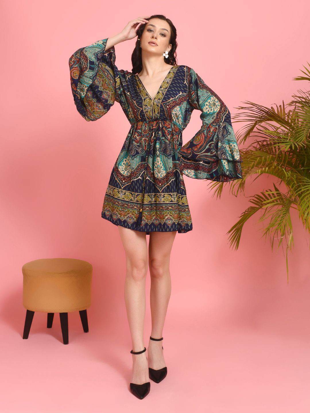 Boholyfe Nira Nomadic Muse Mini Dress