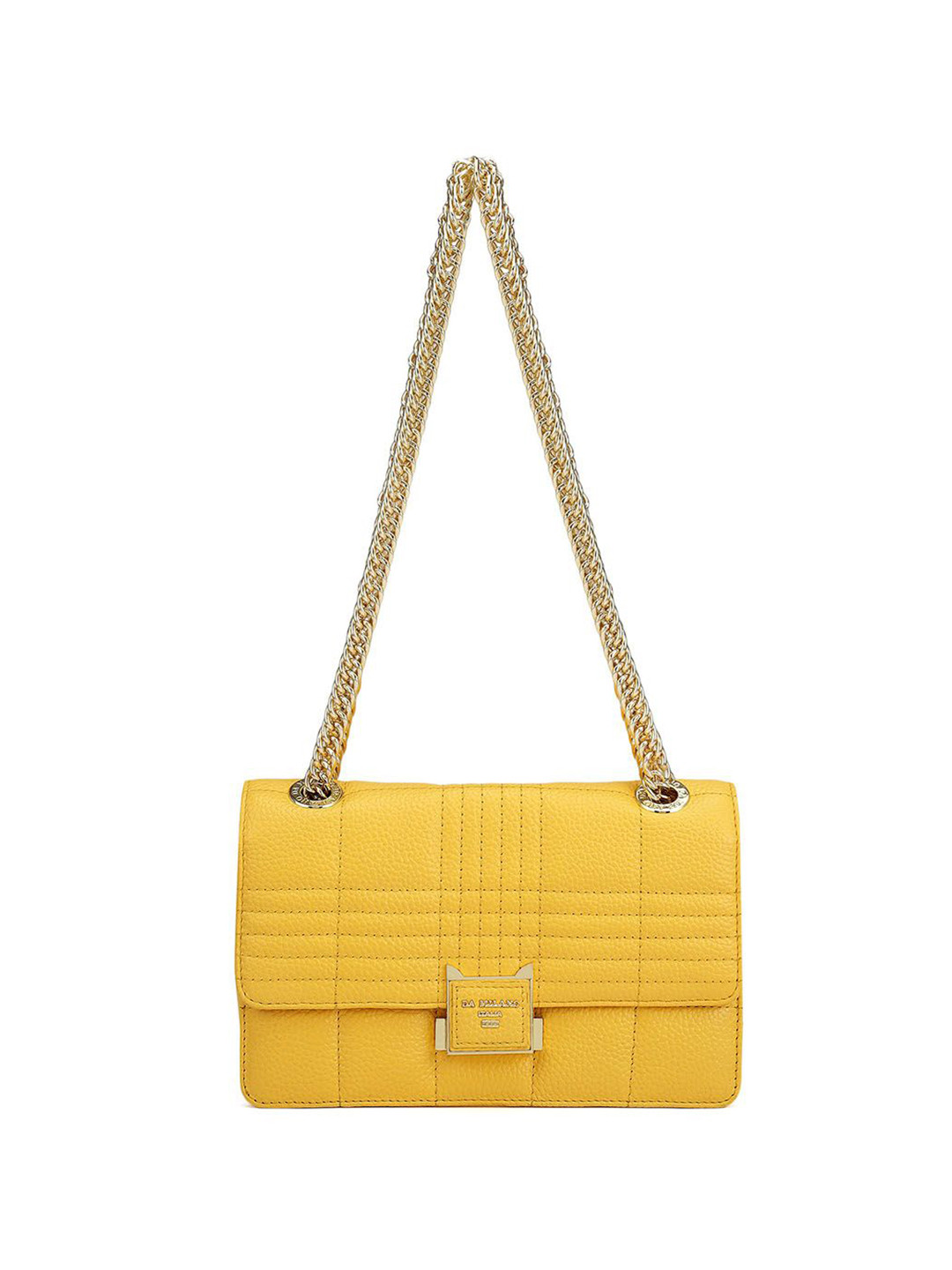 Da Milano Leather Structured & Quilted Shoulder Bag