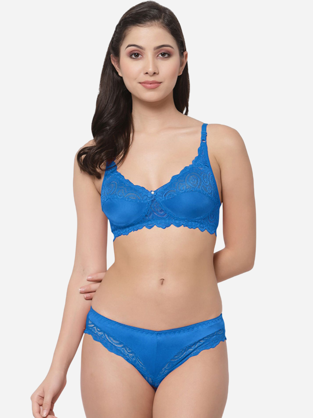 Samvar Self Design Non Padded Lingerie Sets B-Stich-Set_1
