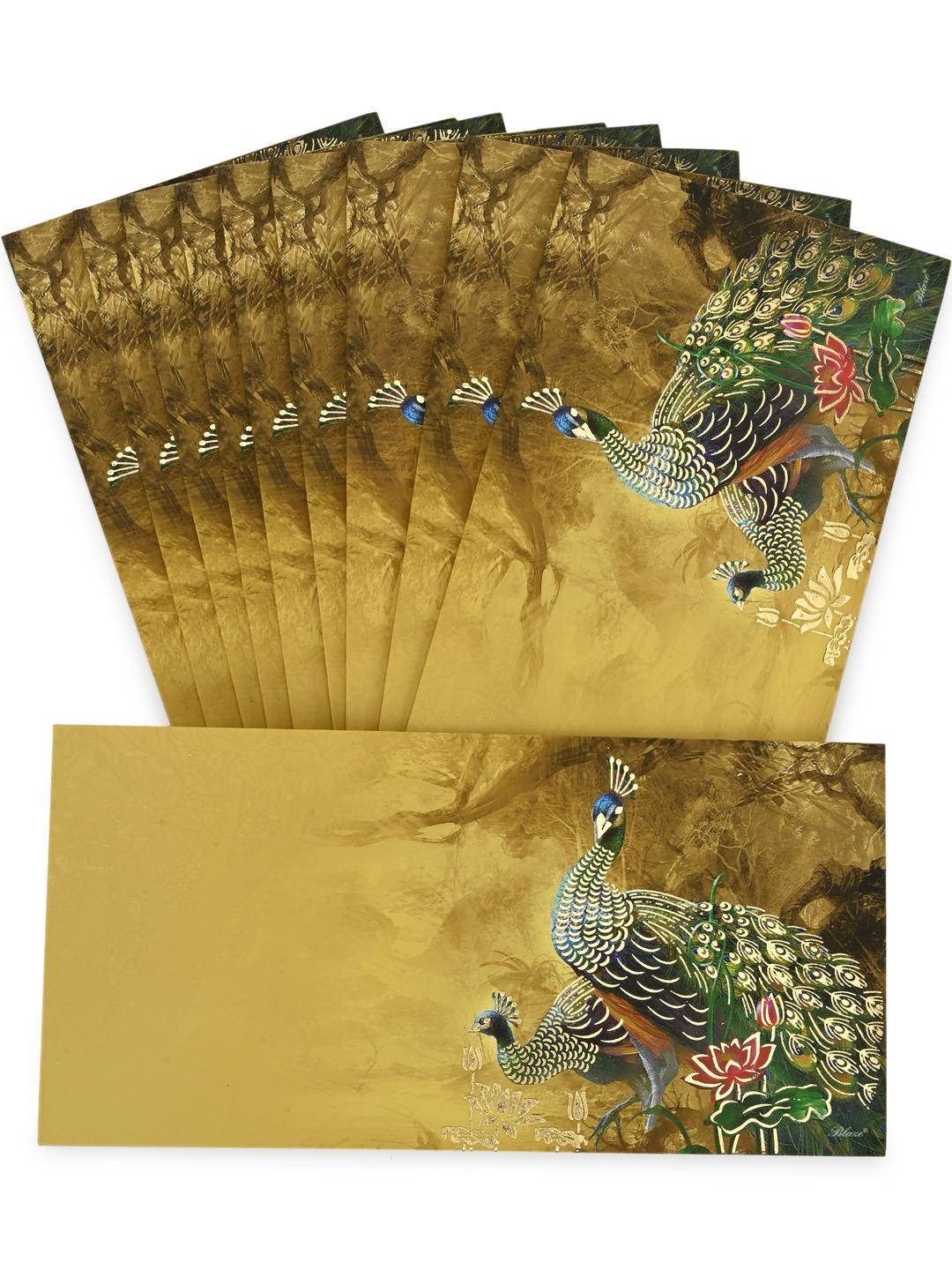 LIFAFEWALA Set of 10 Yellow Money Envelope