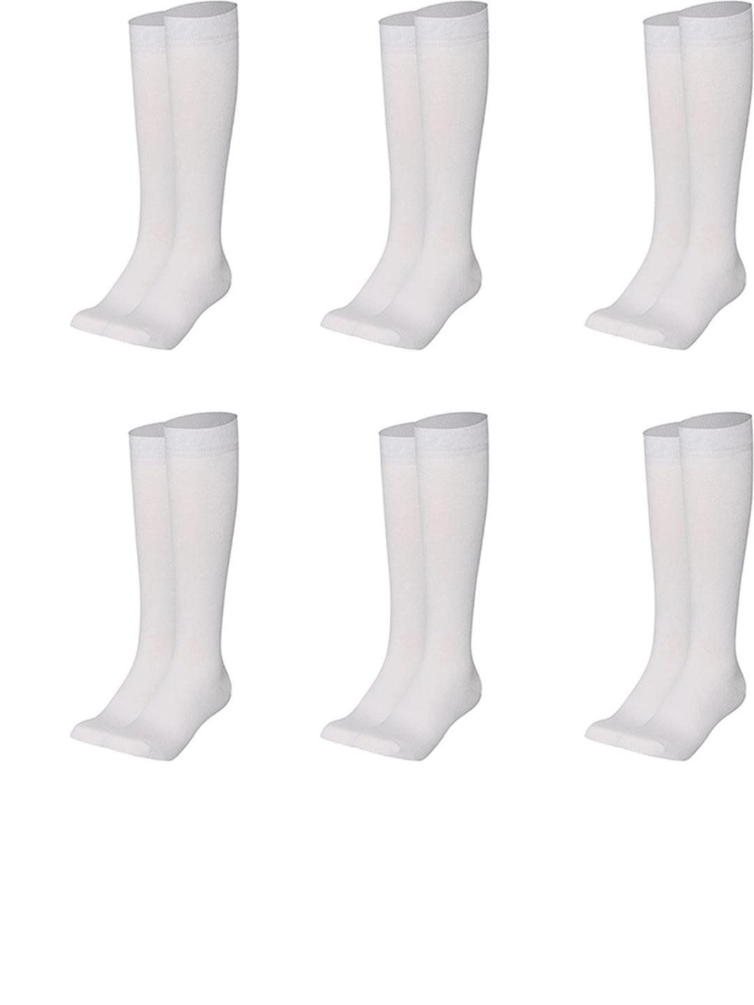 MUKHAKSH Kids White Socks