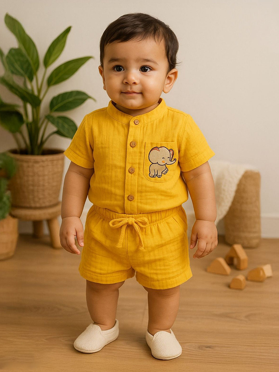 Greendeer Unisex Kids Modern Tartan Checks Casual Shirt