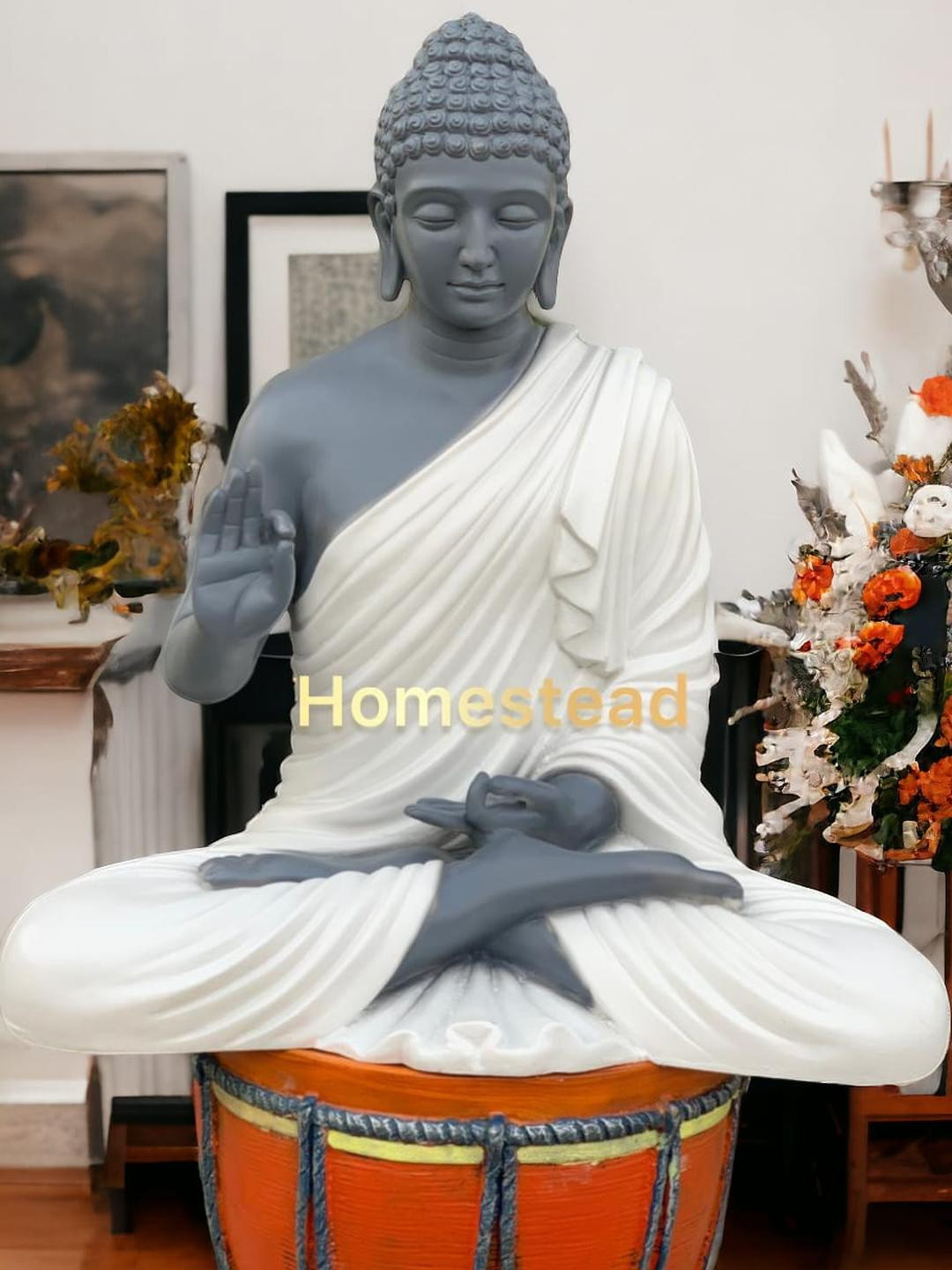 HOMESTEAD DECORE SC Buddha Figurine Showpiece