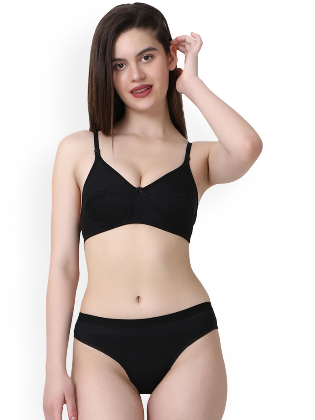 Samvar Non-Padded Lingerie Set  B-Ruchi-Sett_Bl