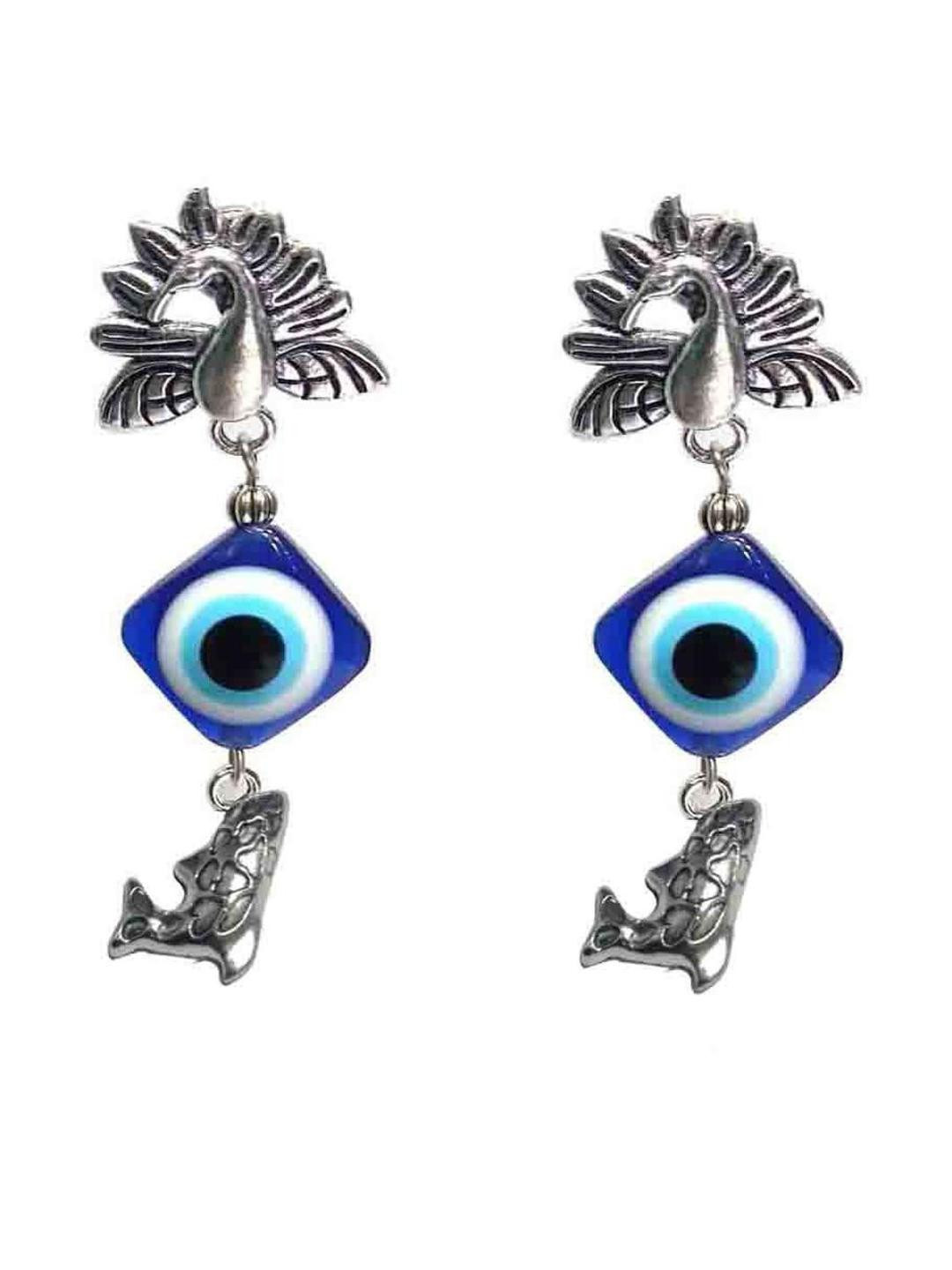 Gurjari Jewellers  Tops + Evil Eye + DOLPHIN Brass Drops & Danglers