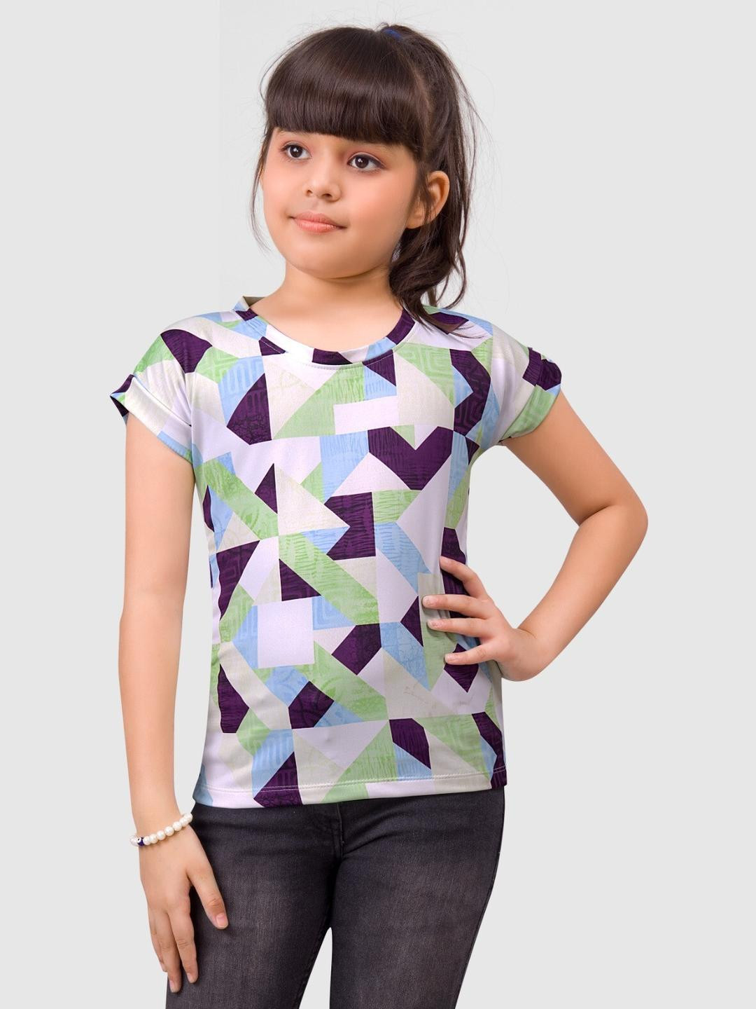 Little funky Girls Purple Tshirts