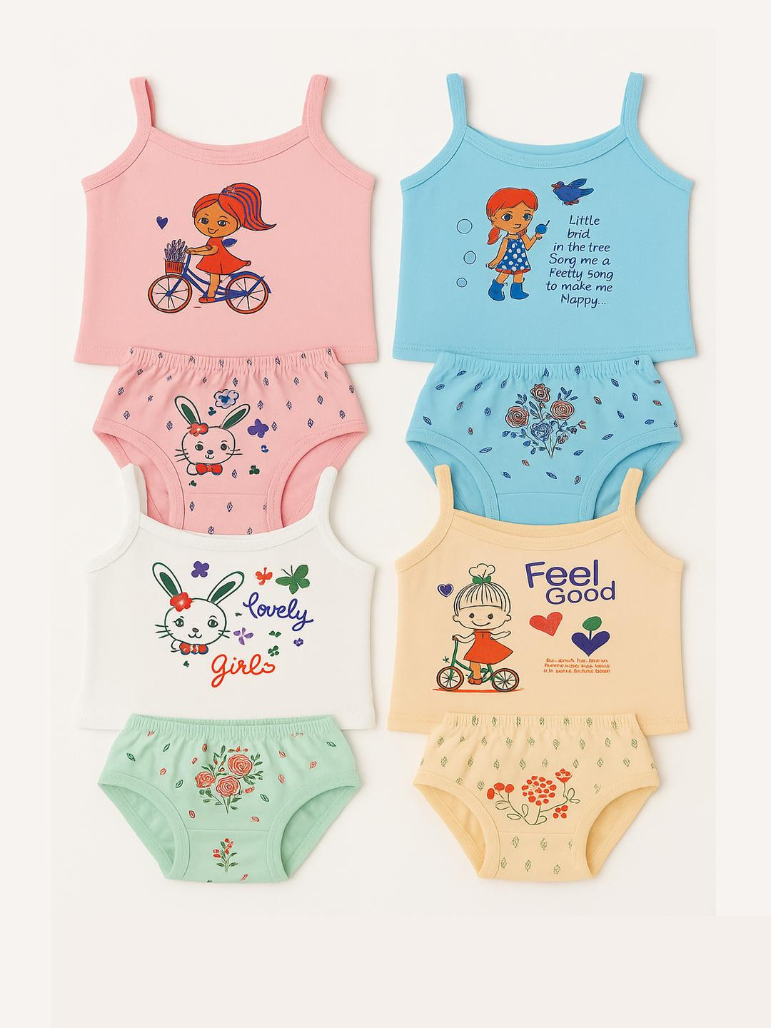 CORTICA Girls Multi Clothing Set