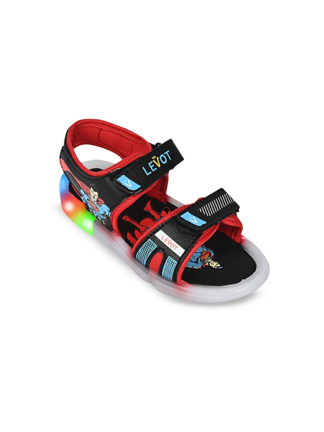 LEVOT Kids Printed Light-Up Sports Sandals