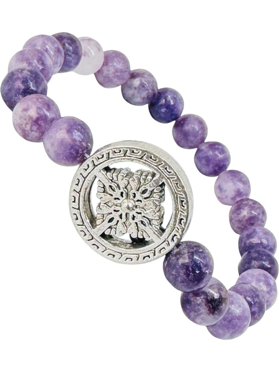 Gems Guru Unisex Ceramic Purple Bracelet