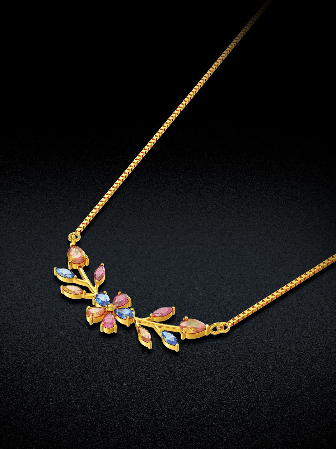 Joyalukkas Floral Essence Gold Necklace