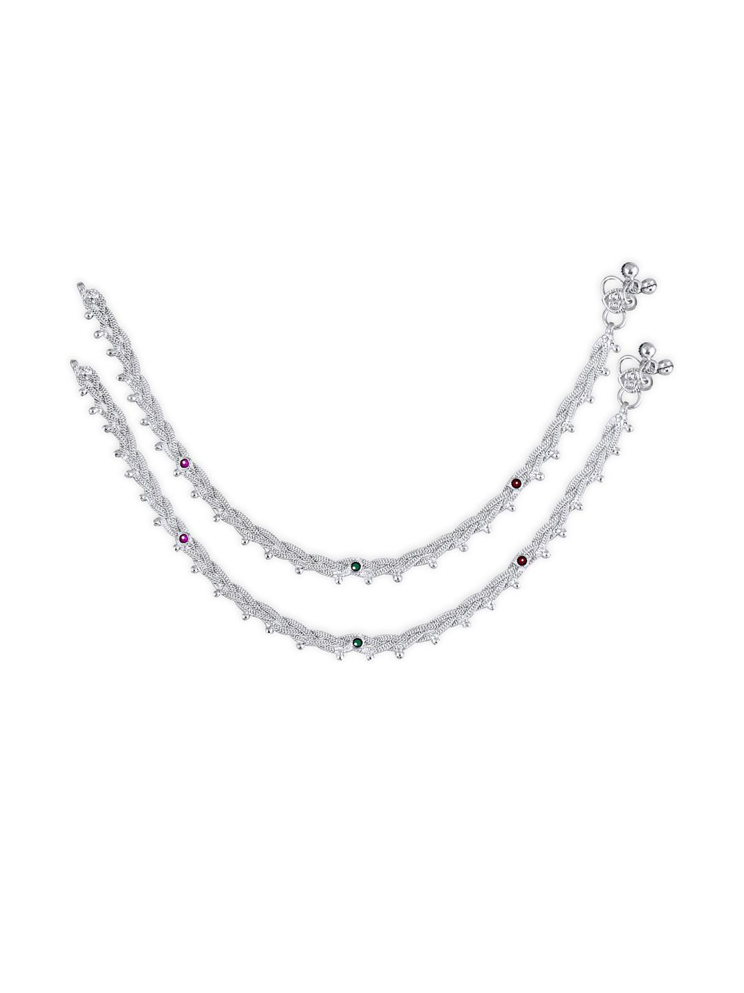 IGA COLLECTION Trendy Traditional  Silver Anklet