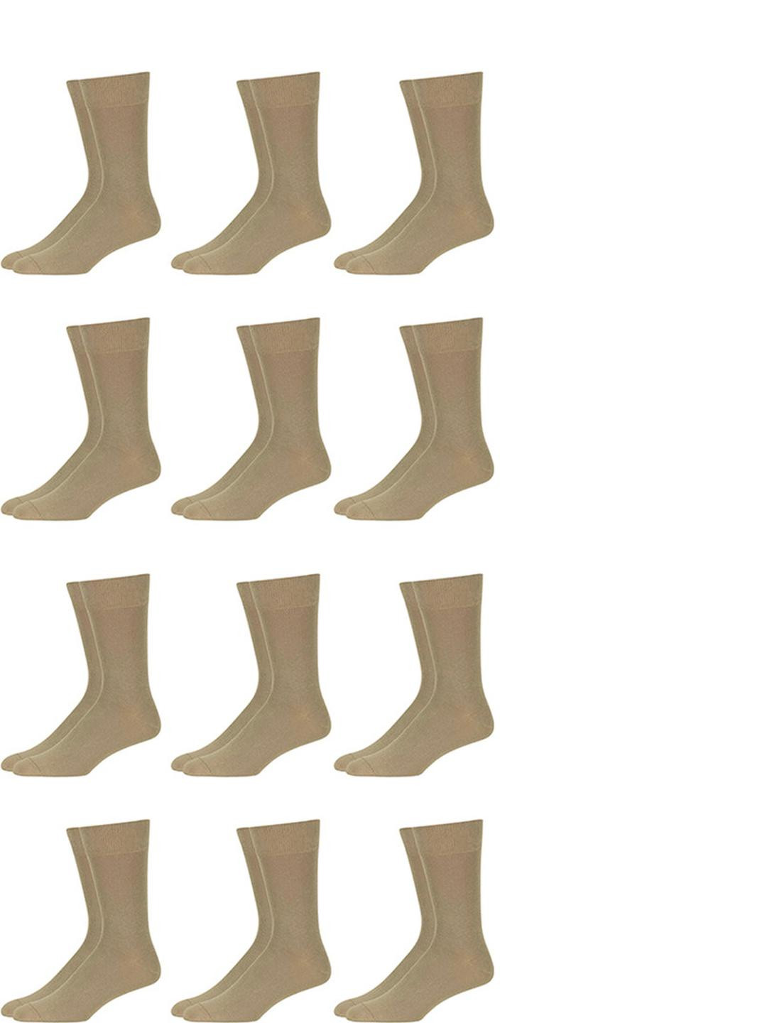 MUKHAKSH Unisex Beige Socks