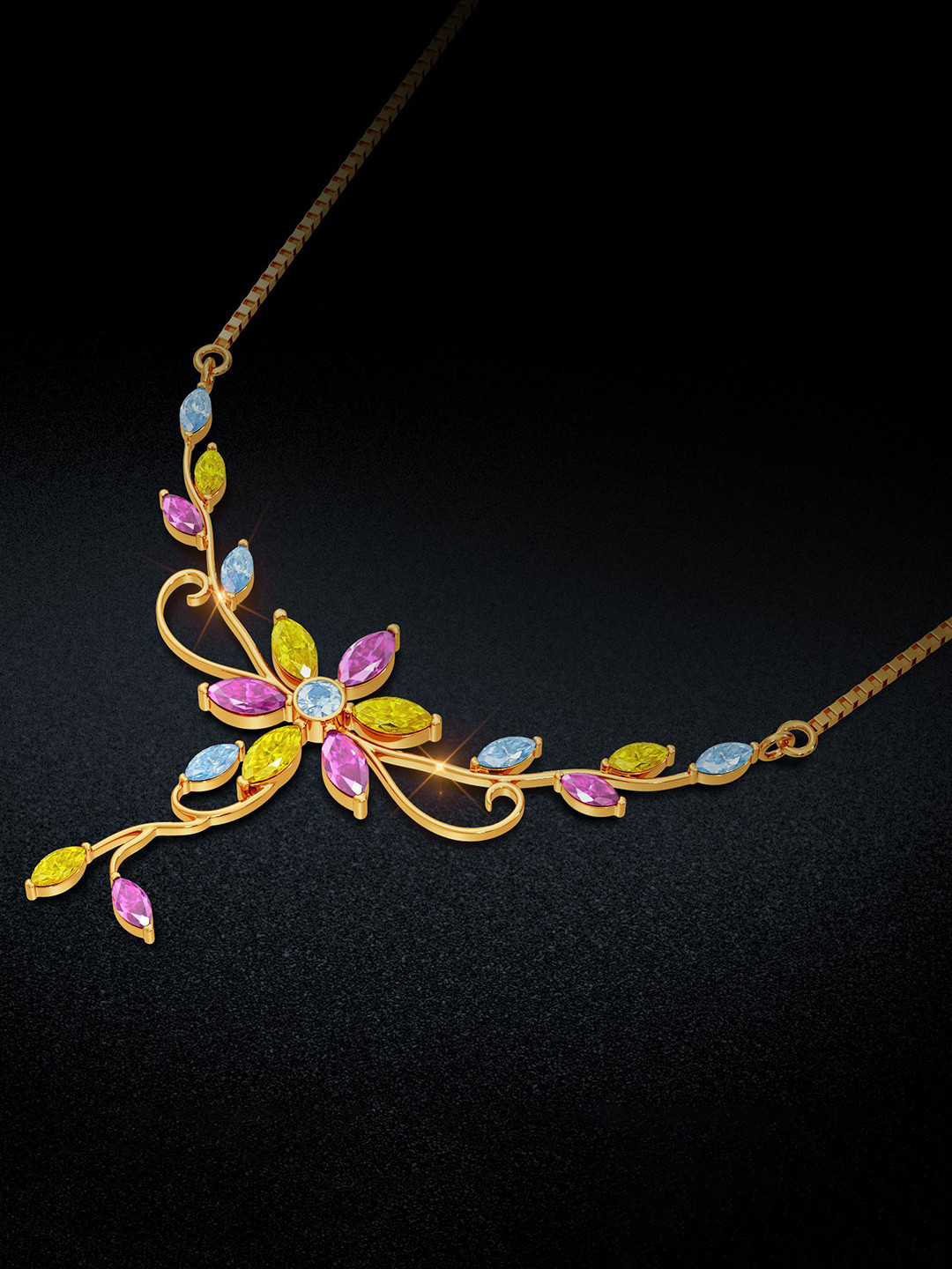 Joyalukkas Pure Floral Gold Necklace