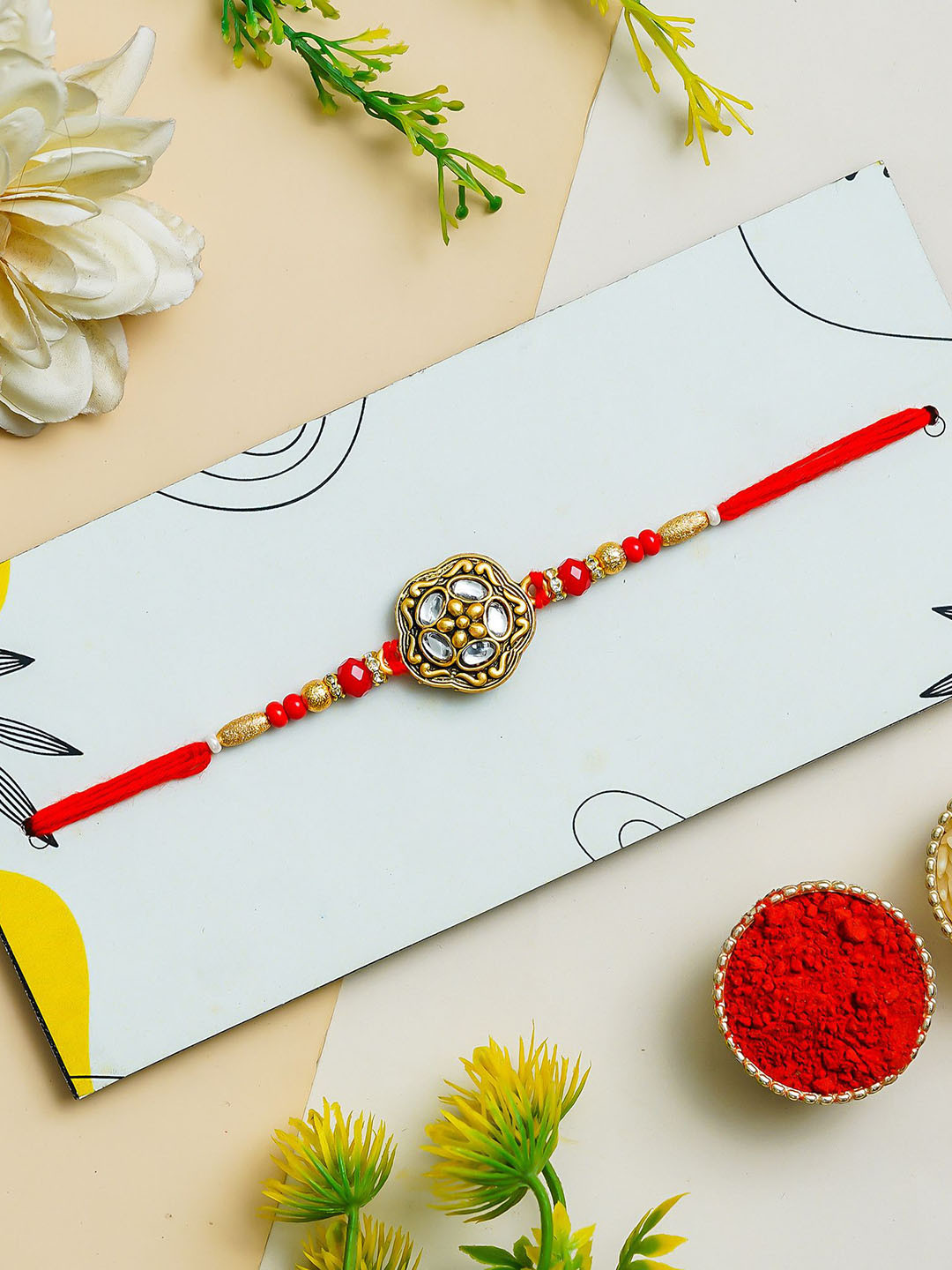 Tonkwalas Rakhi Greeting Card & Roli Chawal