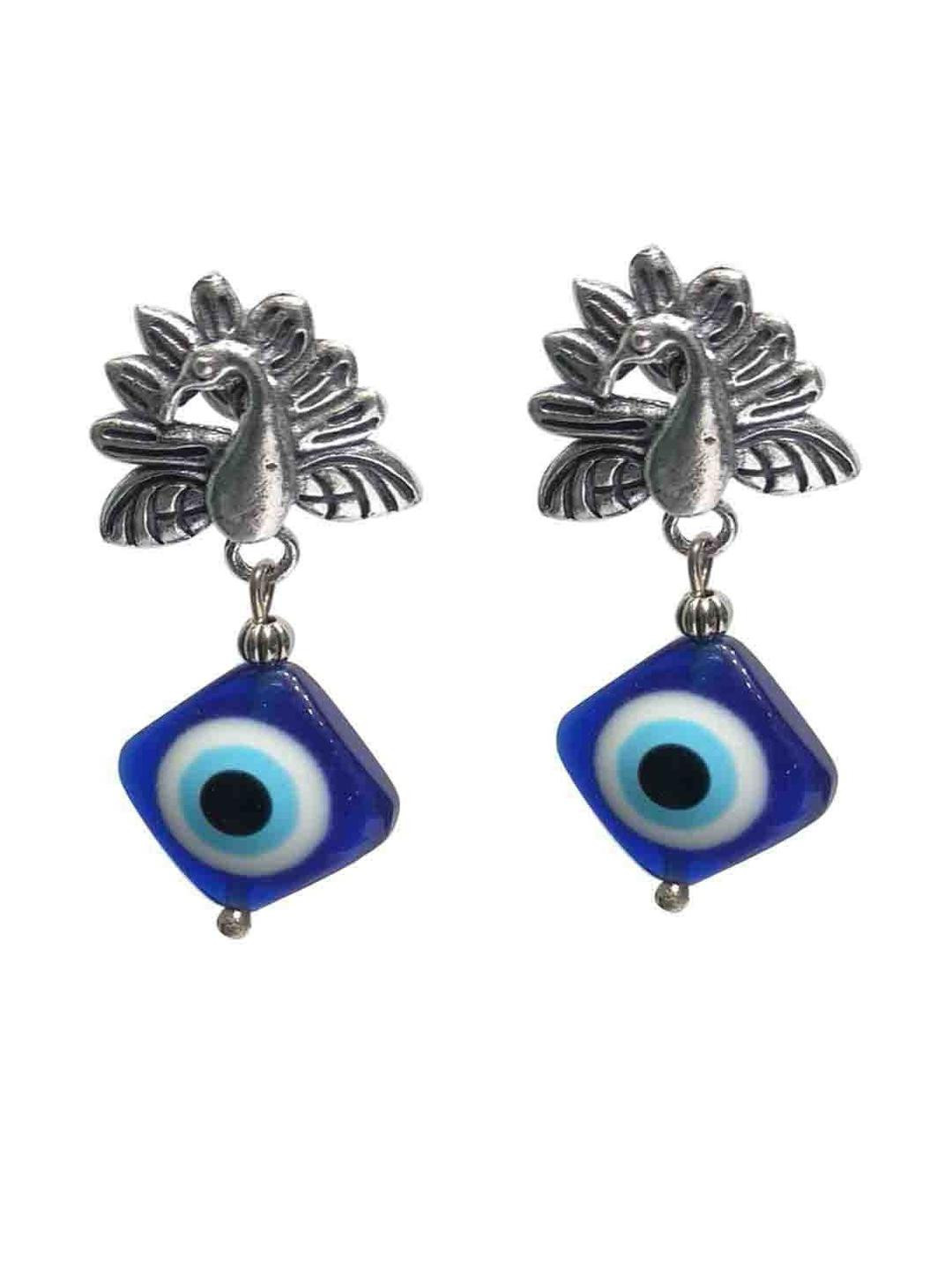 Gurjari Jewellers Peacoke tops + EVILE EYE earring