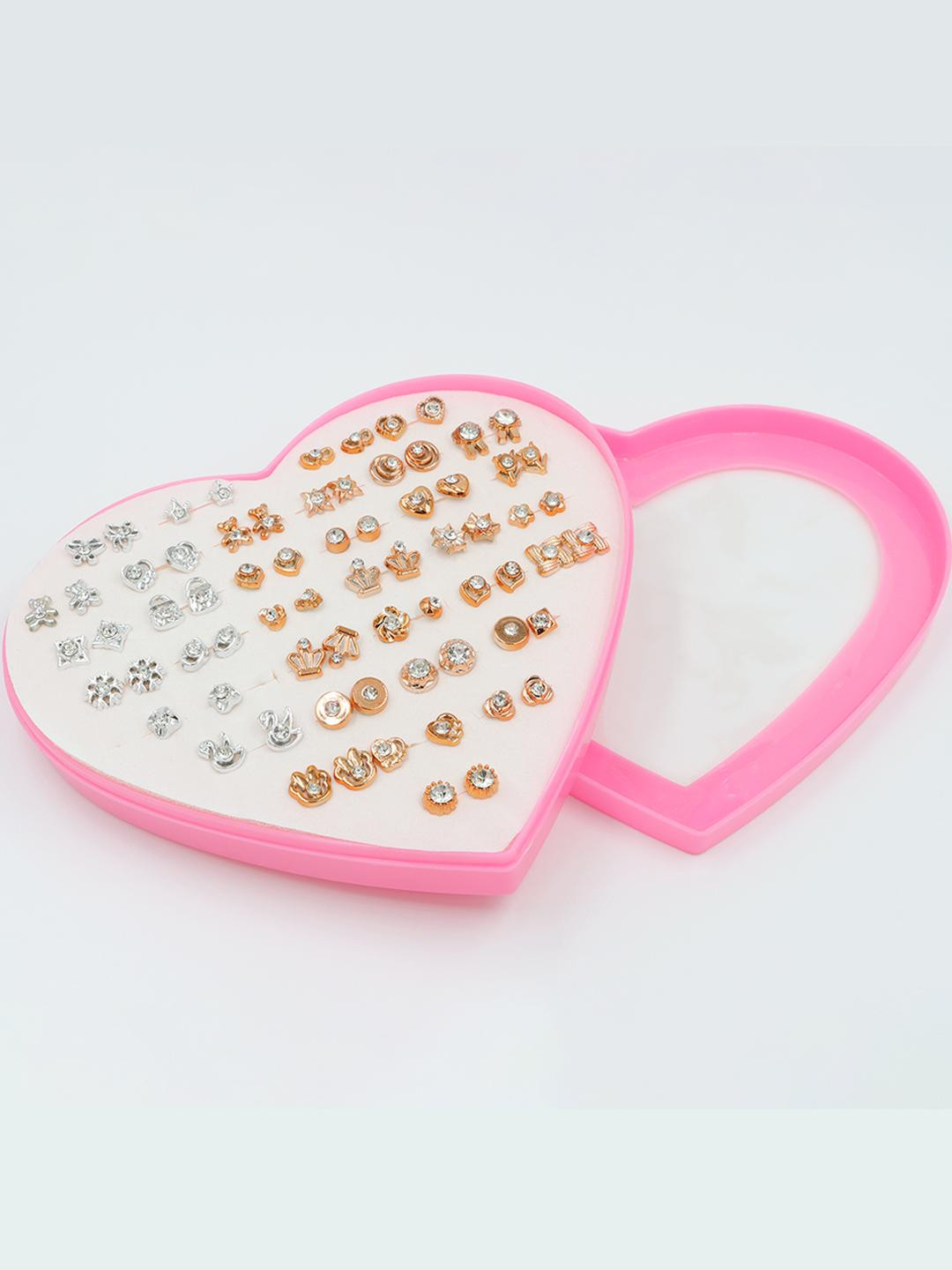 Set of 36 Golden and Silver quirky Earring