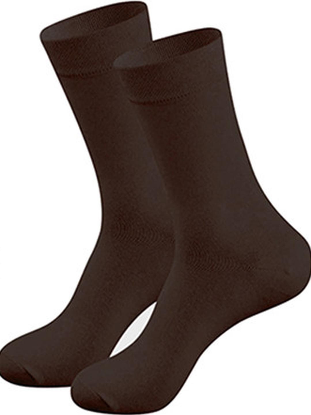 MUKHAKSH Unisex Brown Socks