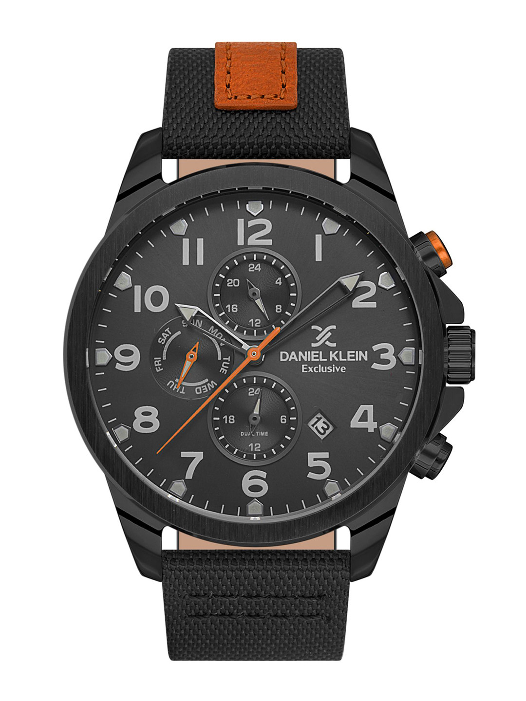 Daniel Klein Exclusive Men Leather Straps Chronograph Analogue Watch DKX.1.13538-6