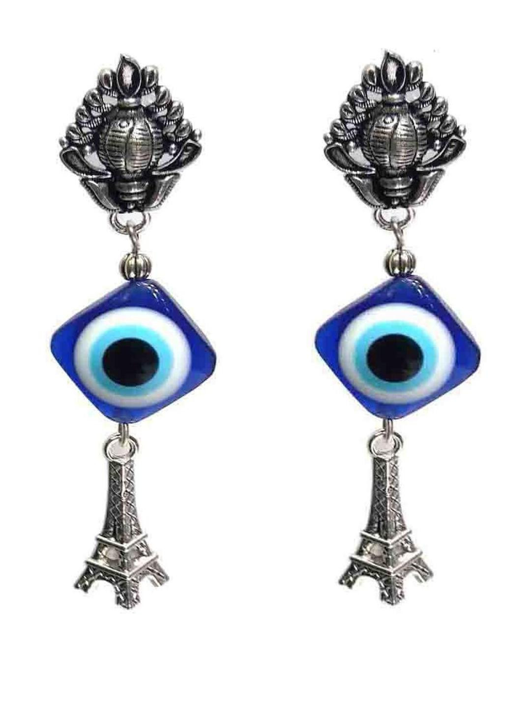 Gurjari Jewellers  Peacoke tops + EVILE EYE + EFIL Tower earing