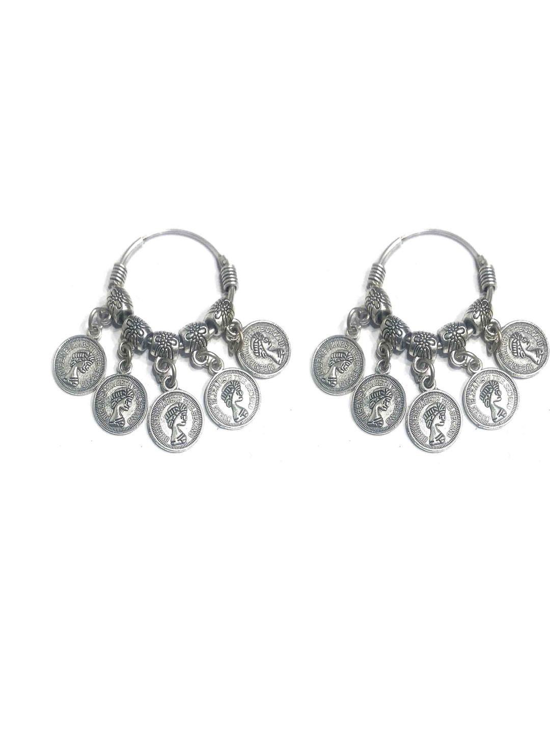 Gurjari Jewellers COIN Earing Brass Hoop Earring
