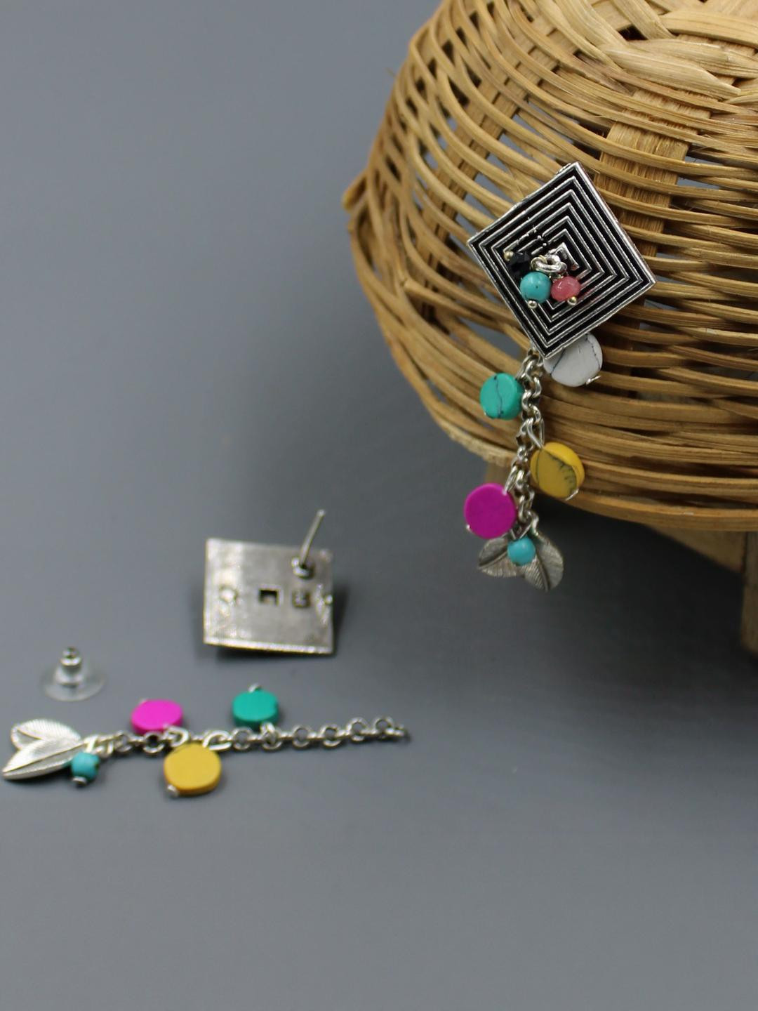 Gurjari Jewellers  Tops with Turquoise Colorfull Beads Earrings