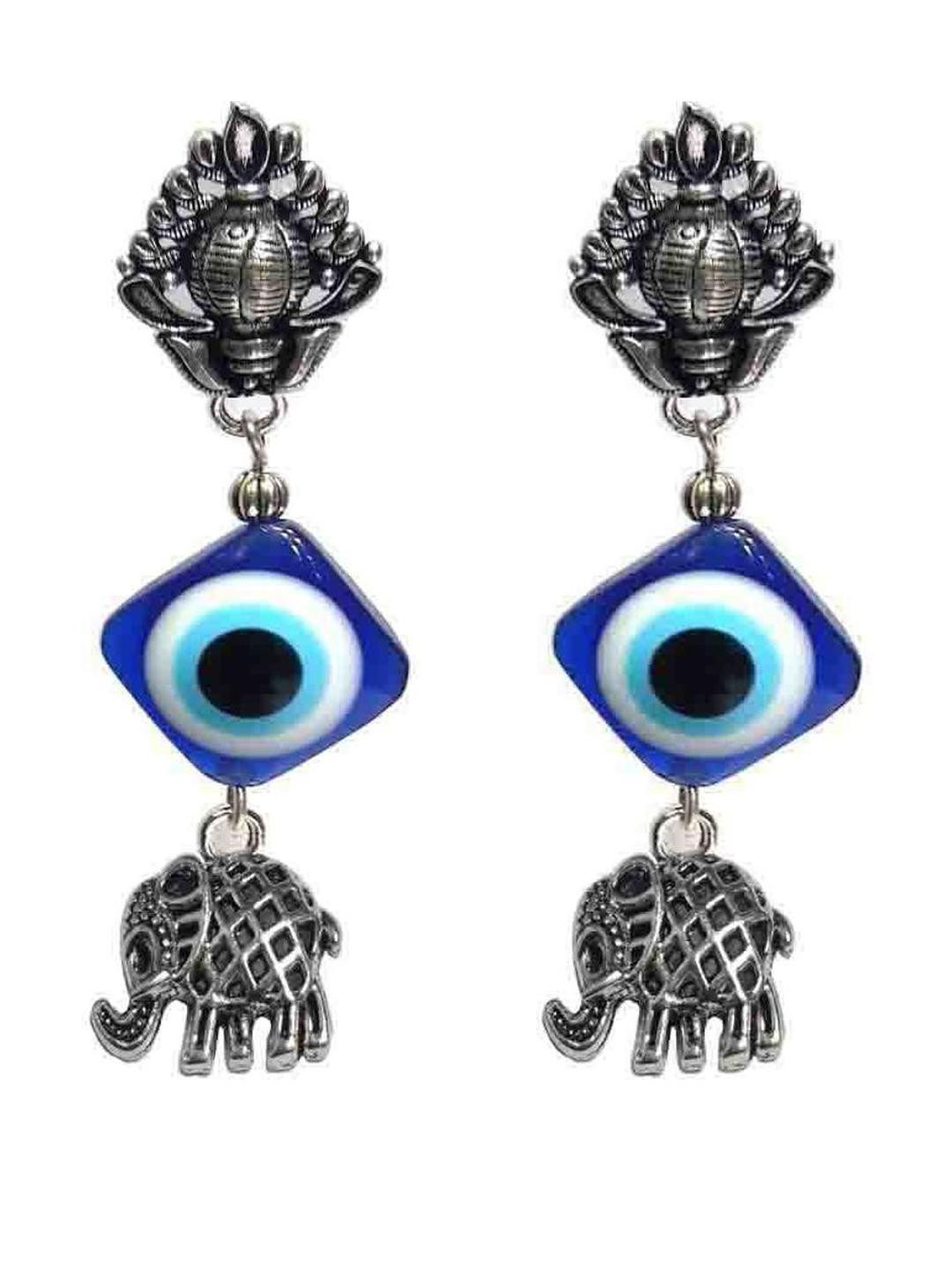 Gurjari Jewellers Tops + Evil Eye + ELEPHANT Brass Drops & Danglers
