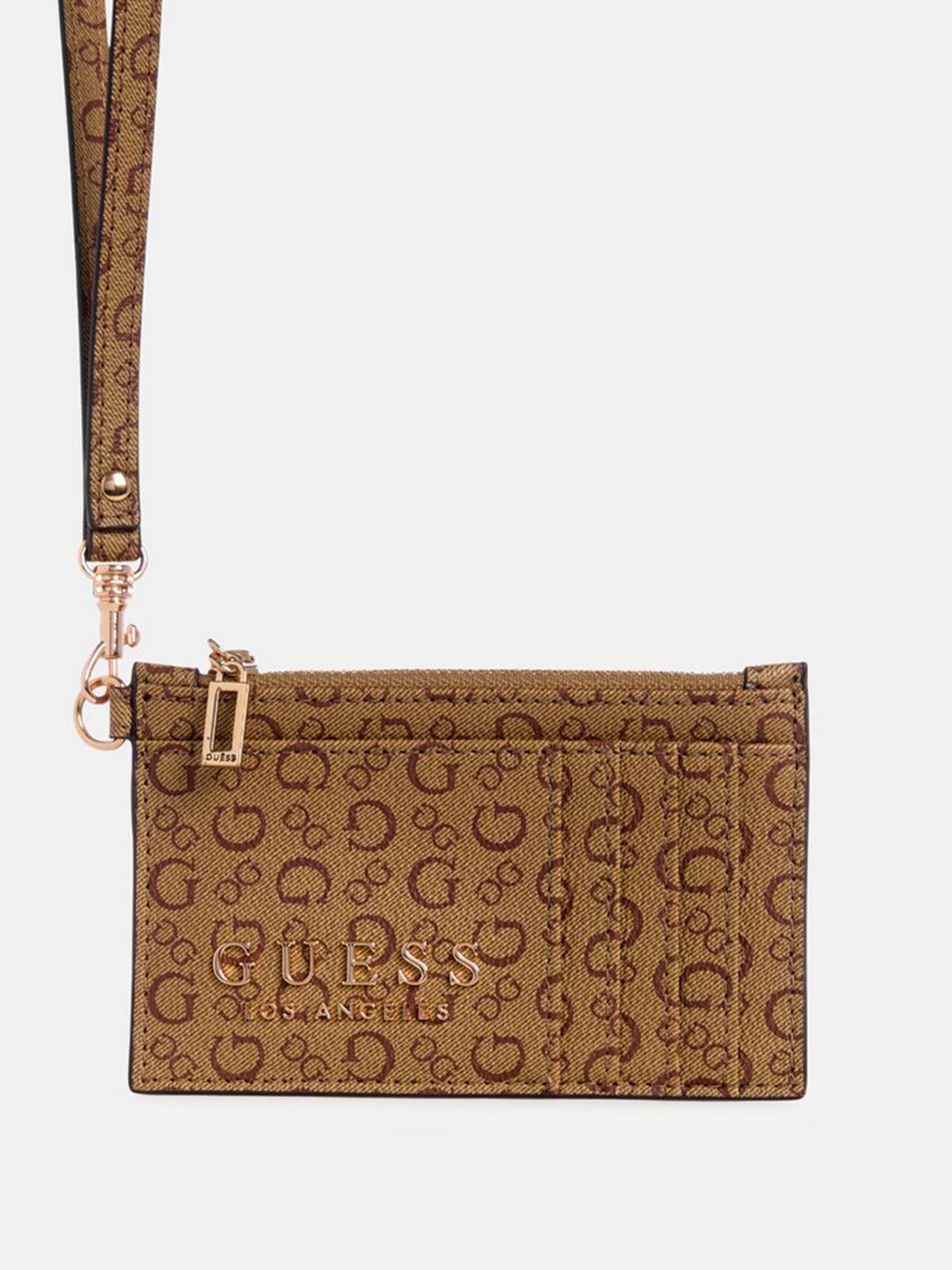 GUESS Women Brand Logo Printed Zip Around Wallet
